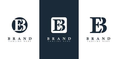 logotipo moderno e simples da letra eb, adequado para qualquer empresa com iniciais eb ou be. vetor