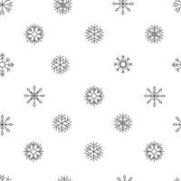 padrão perfeito de natal de flocos de neve, fundo simétrico em um fundo branco vetor