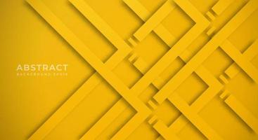 fundo 3d amarelo abstrato com estilo de corte de papel de linhas amarelas texturizado. utilizável para layout decorativo da web, pôster, banner, brochura corporativa e design de modelo de seminário vetor