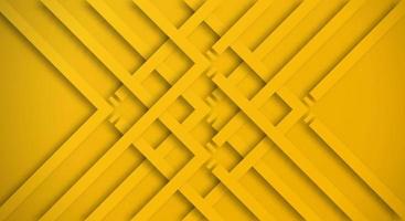 fundo 3d amarelo abstrato com estilo de corte de papel de linhas amarelas texturizado. utilizável para layout decorativo da web, pôster, banner, brochura corporativa e design de modelo de seminário vetor