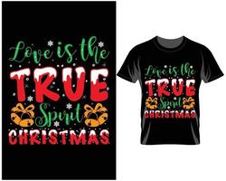 vetor de design de camiseta de natal feio