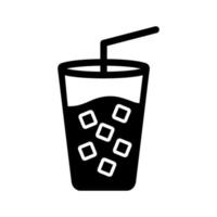 ícone de vetor de bebida gelada