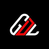 design criativo do logotipo da carta gdl com gráfico vetorial, logotipo gdl simples e moderno. vetor