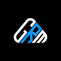 grm letter logo design criativo com gráfico vetorial, grm logotipo simples e moderno. vetor