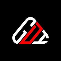 design criativo do logotipo da letra gdi com gráfico vetorial, logotipo simples e moderno gdi. vetor