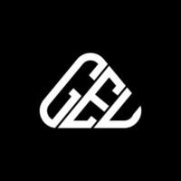 design criativo do logotipo da carta geu com gráfico vetorial, logotipo geu simples e moderno. vetor