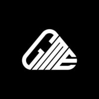 design criativo do logotipo da carta gme com gráfico vetorial, logotipo simples e moderno do gme. vetor