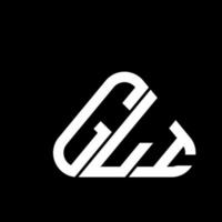 gli letter logo design criativo com gráfico vetorial, gli logotipo simples e moderno. vetor