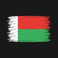 escova de bandeira de madagascar vetor