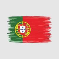 escova de bandeira de portugal vetor