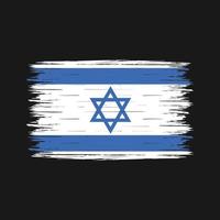 escova da bandeira israel vetor