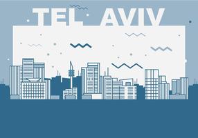 Cidade de Tel Aviv vetor