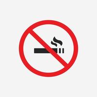fumaça, cigarro, não fumar, insalubre, sinal de símbolo isolado de vetor de ícone ruim