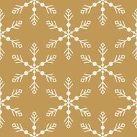 padrão de natal sem costura com flocos de neve para papel de embrulho, tecidos e cartões postais. ilustração vetorial em um estilo simples. vetor