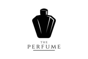 vetor de design de logotipo de frasco de perfume de luxo vintage elegante