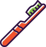 design de ícone de vetor de escova de dentes