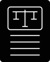 ícone de glifo direito civil vetor