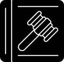 ícone de glifo de lei em ordem vetor