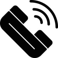 ícone de glifo de telefone vetor