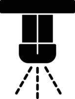 ícone de glifo de aspersão vetor