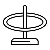 ícone de linha de lançamento de anel vetor