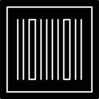 ícone de glifo de código de barras vetor