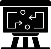 ícone de glifo de fluxo de trabalho vetor