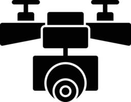 ícone de glifo de drone vetor