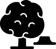 ícone de glifo de desmatamento vetor