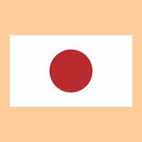 vetor de bandeira do Japão