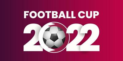 modelo de design de plano de fundo da copa do mundo de futebol da fifa qatar 2022 vetor