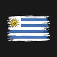 escova de bandeira do uruguai vetor