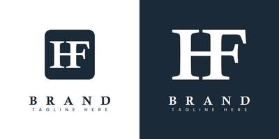 logotipo moderno da letra hf, adequado para qualquer empresa ou identidade com iniciais hf ou fh. vetor