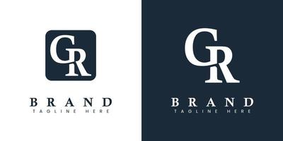 logotipo moderno da letra gr, adequado para qualquer negócio ou identidade com iniciais gr ou rg. vetor