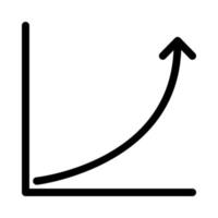 ícone gráfico. símbolo de sinal gráfico financeiro sobre fundo branco. ilustração vetorial. eps 10. vetor