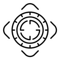 ícone da linha de segmentação vetor