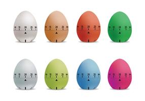 Conjunto de vetores do temporizador de ovos