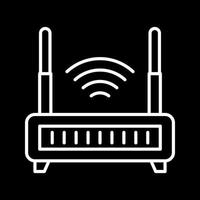 ícone de vetor de roteador wifi