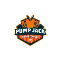 inspiração de modelo de design de logotipo de esporte de bomba jack vetor