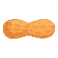 vetor de desenhos animados de ícone de amendoim inteiro. pão de caramelo