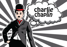 Ilustração de Charlie Chaplin vetor