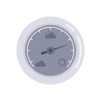 vetor plano isolado do ícone do barômetro do tempo