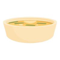 vetor de desenhos animados de ícone de sopa de tigela. viajar filipino