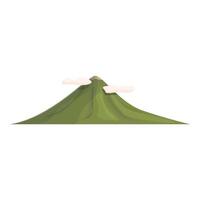 vetor de desenhos animados do ícone do vulcão filipinas. viagem cultural