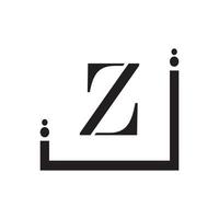 modelo de design de logotipo de vetor de unidade abstrata corporativa de negócios letra z