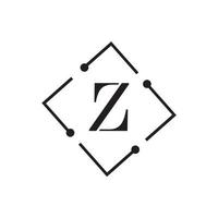 modelo de design de logotipo de vetor de unidade abstrata corporativa de negócios letra z
