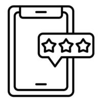 ícone da linha de classificação do aplicativo vetor