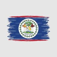 escova de bandeira belize vetor