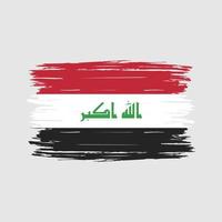 escova da bandeira do iraque vetor