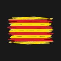 escova de bandeira da catalunha vetor